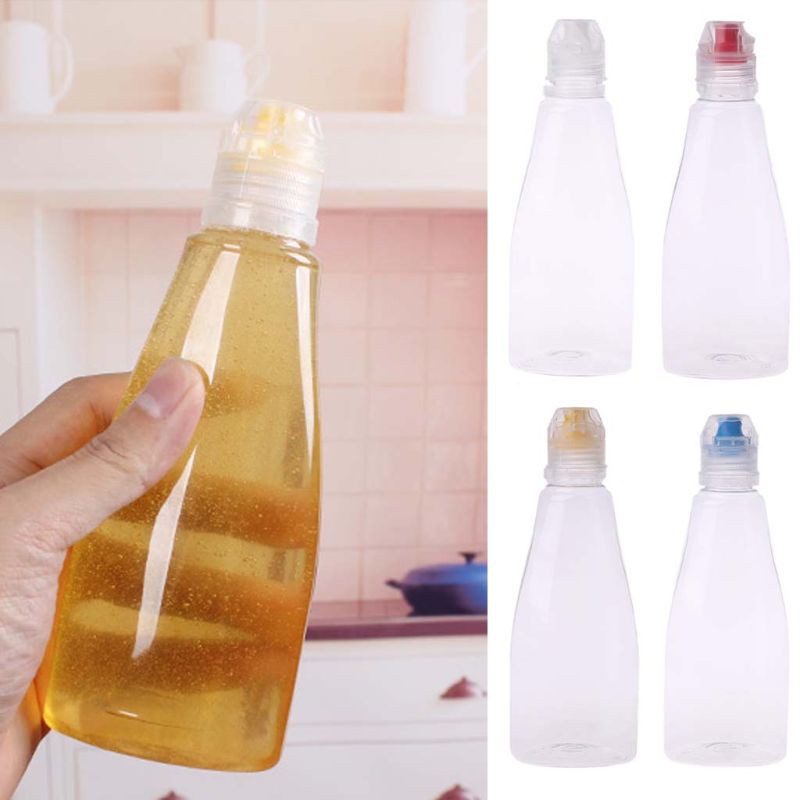 Squeezable Bottle Condiments Container Travel Sized Reusable Dispenser ...
