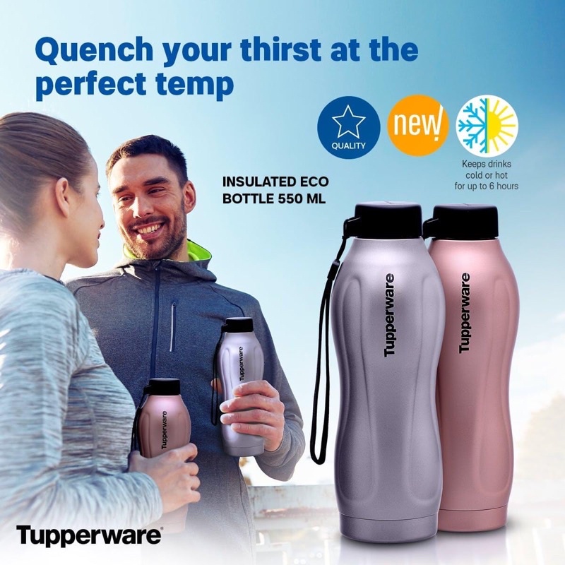 Tupperware Insulated Eco Bottle 550ml Shopee Philippines