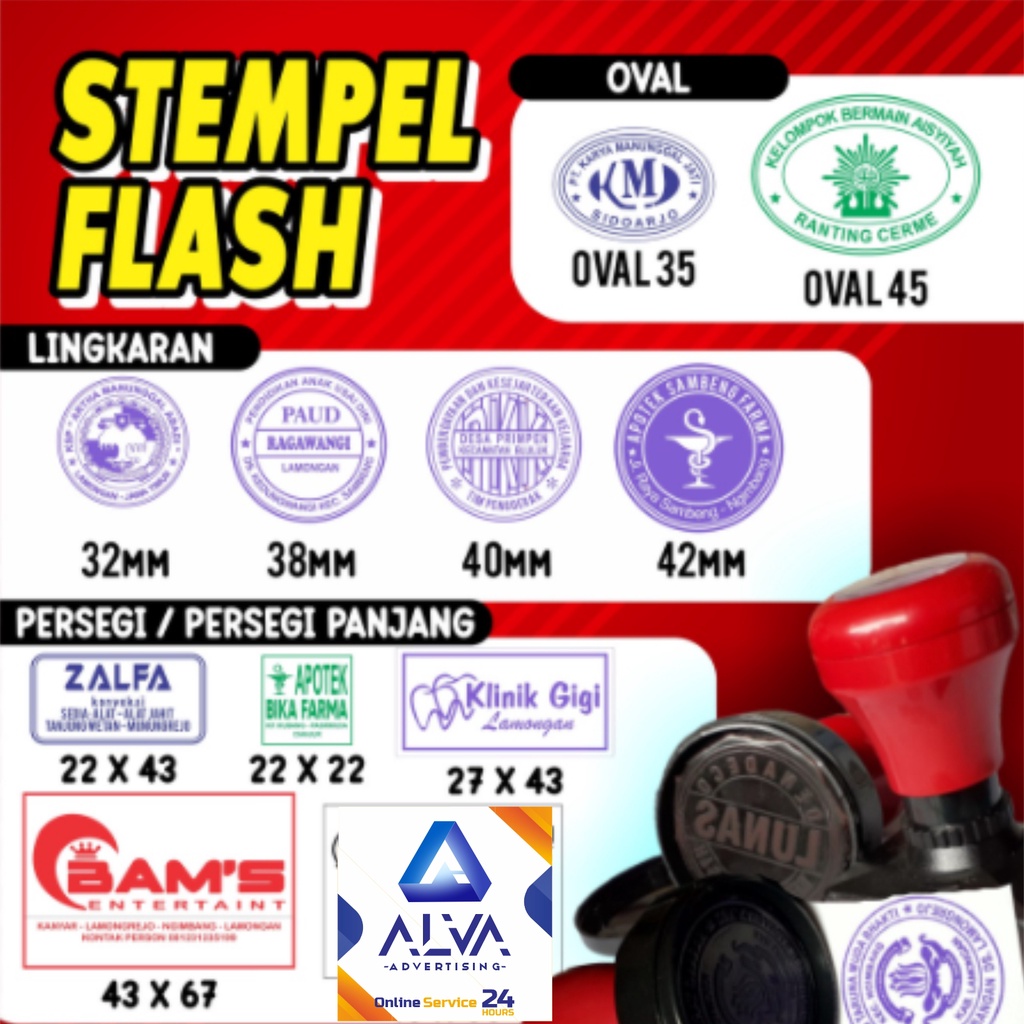 Stempel FLASH / OTOMATIS | Shopee Philippines