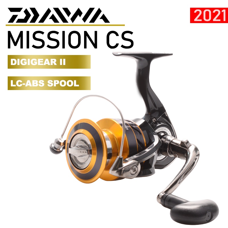 2021 DAIWA MISSION CS Fishing Spinning Wheel 4000 3+1BB Gear Ratio