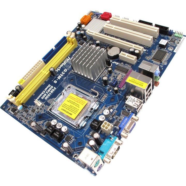 lga775 motherboard asrock g31ms ddr2 pcie v/s/l Shopee Philippines