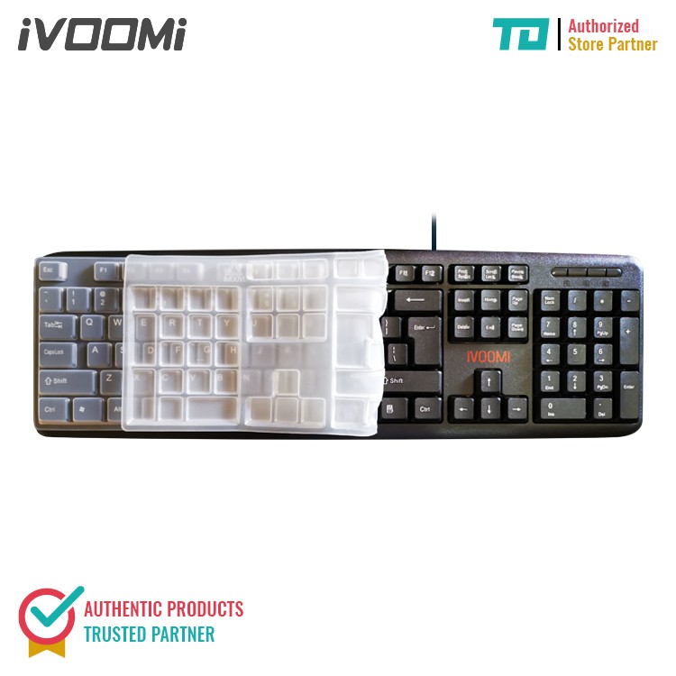 iVOOMi USB Full Layout Keyboard with FREE Protective Keyskin | Shopee ...