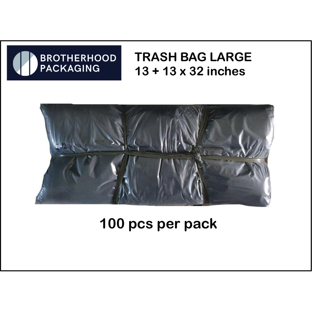 Trash Bag Black (100pcs per pack) Large to XXL size Shopee Philippines