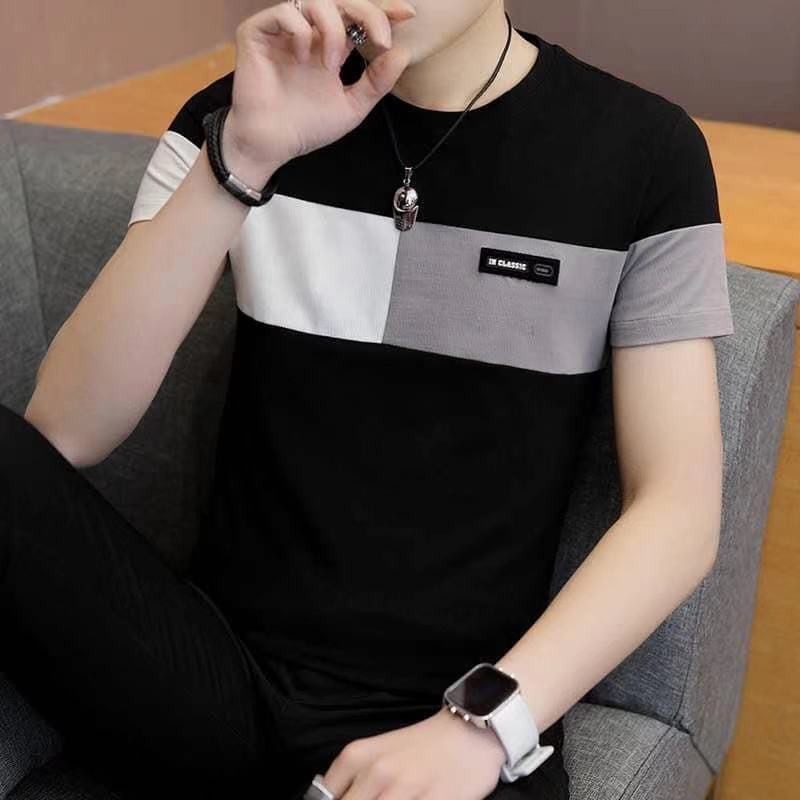 Fashion korean men casual T-shirt | Shopee Philippines