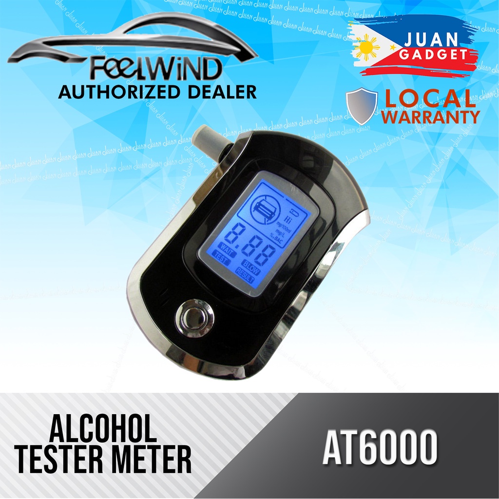 Feelwind AT6000 Breathalyzer Alcohol Tester Meter Analyzer JG