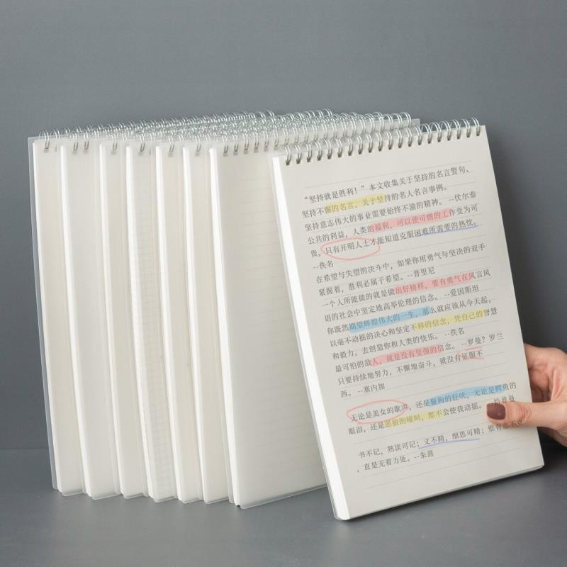 Notepad Flip Up b5 Coil Notebook a5 Grid Loose-Leaf Handbook Planner ...