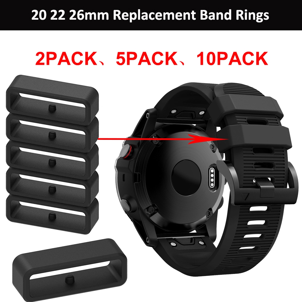 Rubber Replacement Watch Strap Band Keeper Loop Security Holder Retainer Ring For Garmin Fenix 6X 5X 5XPlus 3 3HR Smart Watch