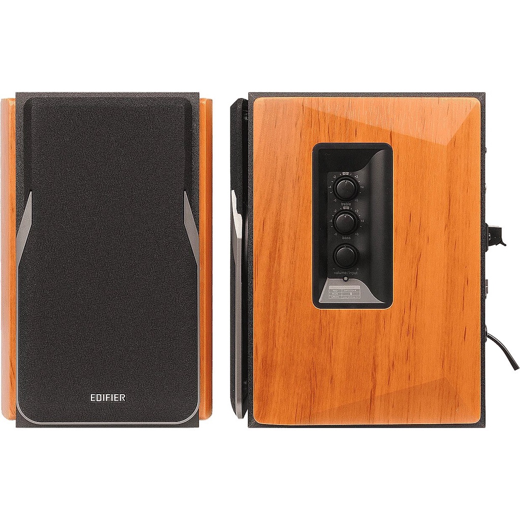Edifier R1380T Stylish Bookshelf Speakers Wooden Brown | Shopee Philippines
