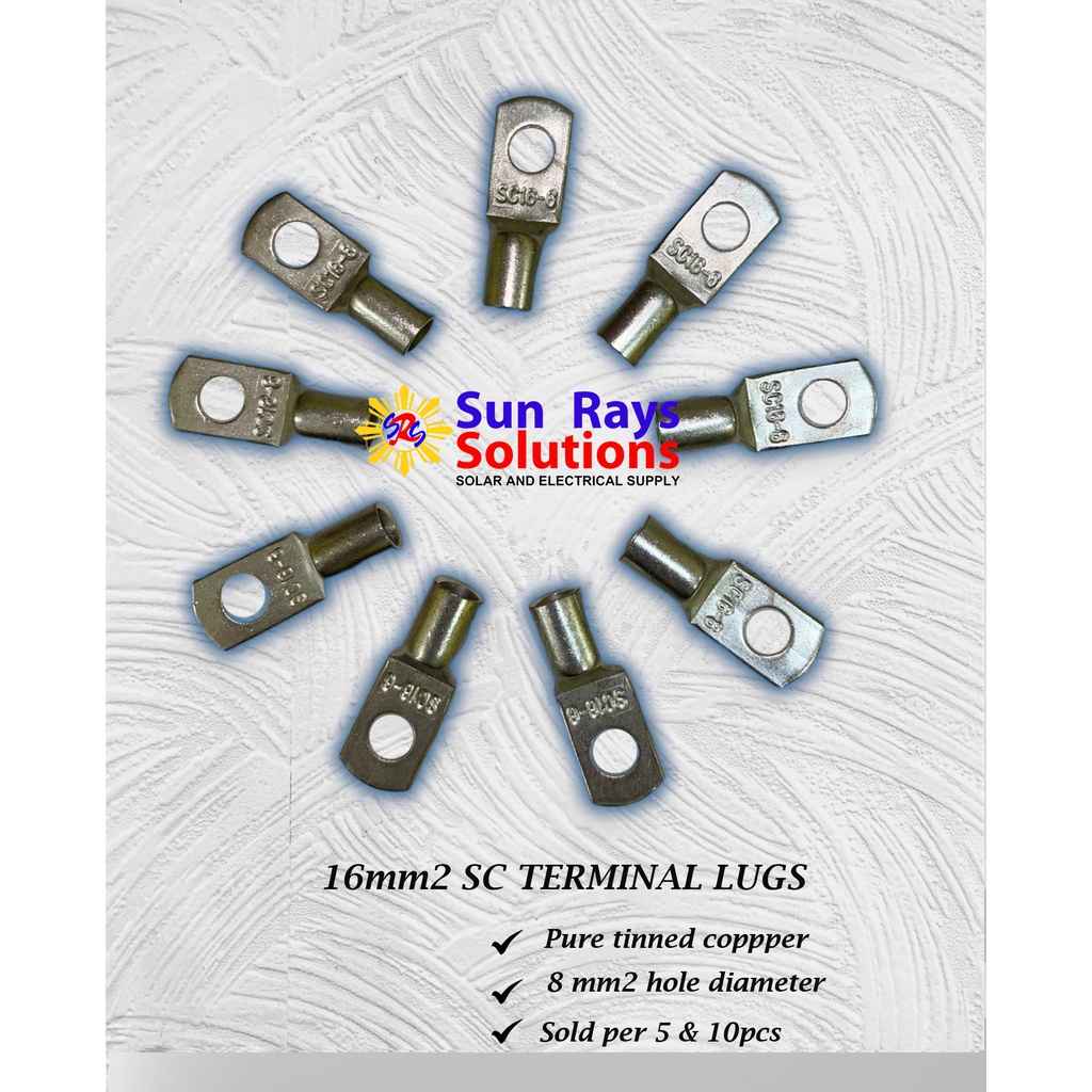 SC type terminal lug 10PCS- SC6, SC10, SC16, SC25, SC35 / SC terminal ...
