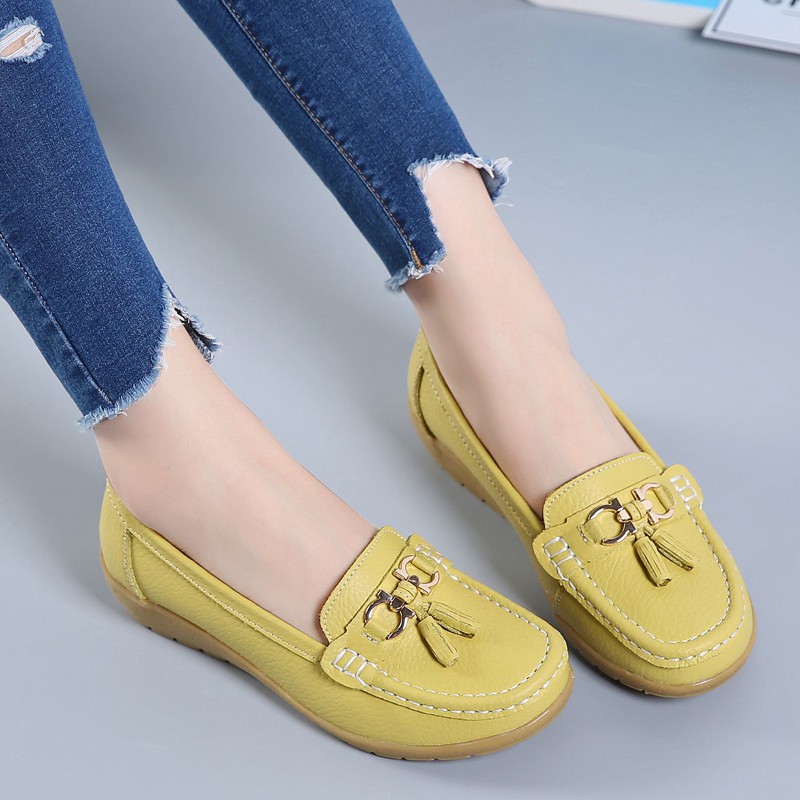 READY STOCK Women s Casual Loafers Women s Flat Work Moccasin Shoes Women s Fashion Shoes Shopee Philippines