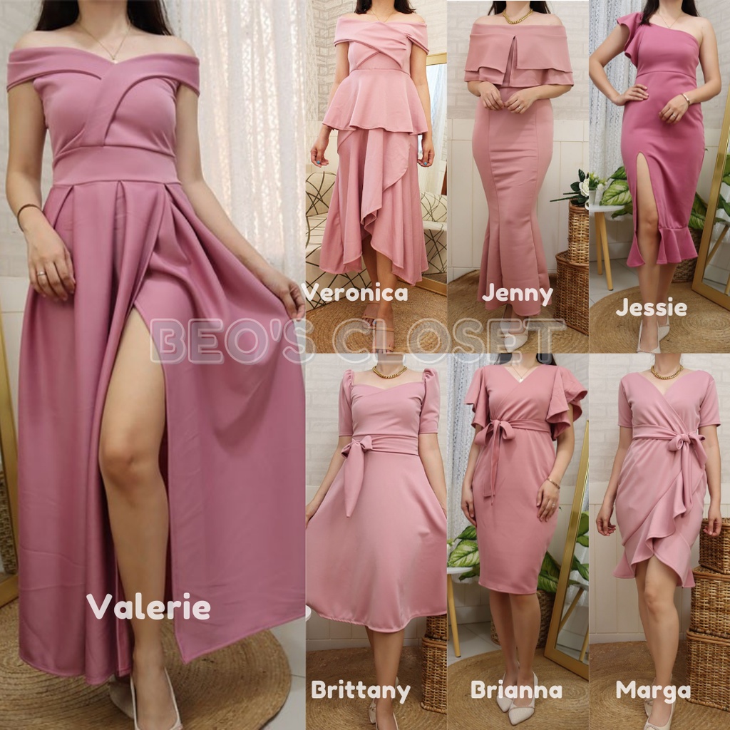 Old rose hot sale filipiniana dress