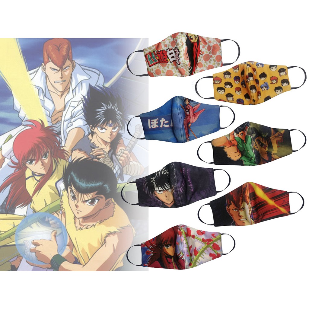 Anime Face Mask Yuyu Hakusho Ghost Fighter Dust proof Breathable High  Quality Washable | Shopee Philippines