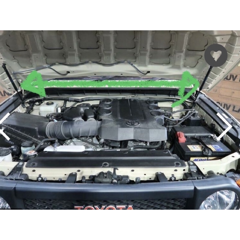 Toyota FJ Cruiser Hood Stay Support Riser Stay Shopee Philippines
