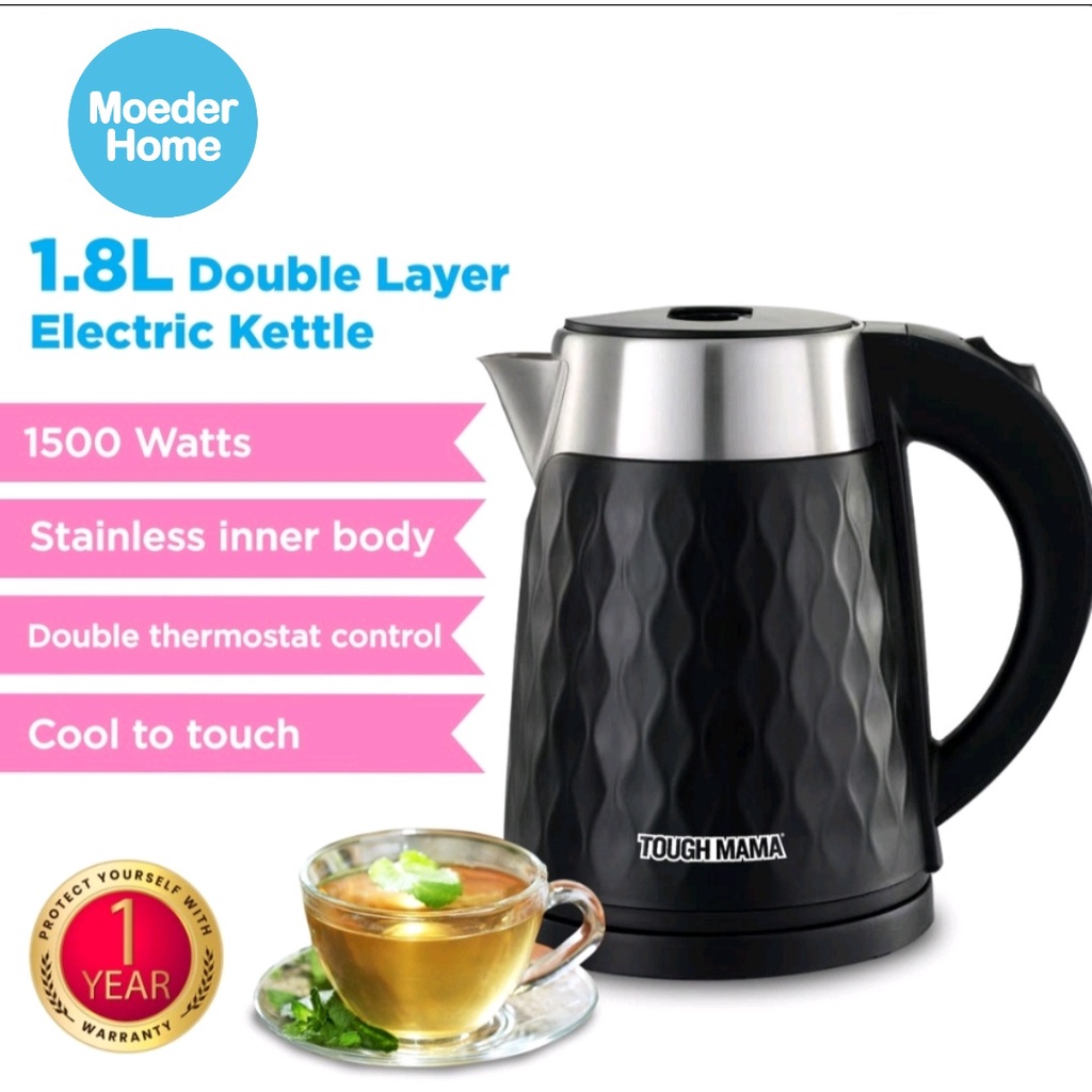 Tough Mama Double Layer Electric Kettle ( NTMJK18DL ) Shopee Philippines