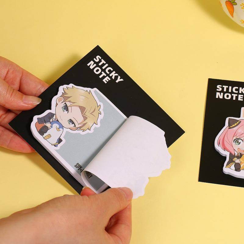 7 styles SPY FAMILY Cute Anime Memo Pad Stickers Decal Sticky Notes ...