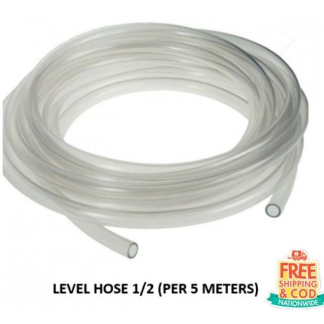 (per 5 meters) Plastic Hose Transparent Clear Level Hose 1/2" Shopee Philippines