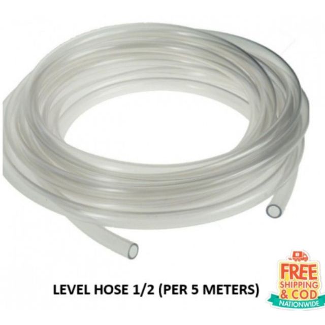 (per 5 meters) Plastic Hose Transparent Clear Level Hose 1/2