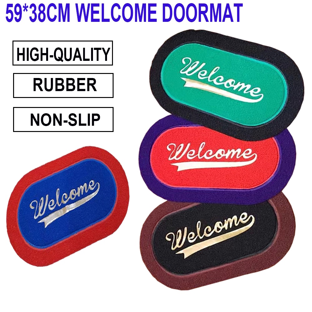 High Quality 59*38cm Assorted Design Oval Shape Spaghetti Doormat w ...