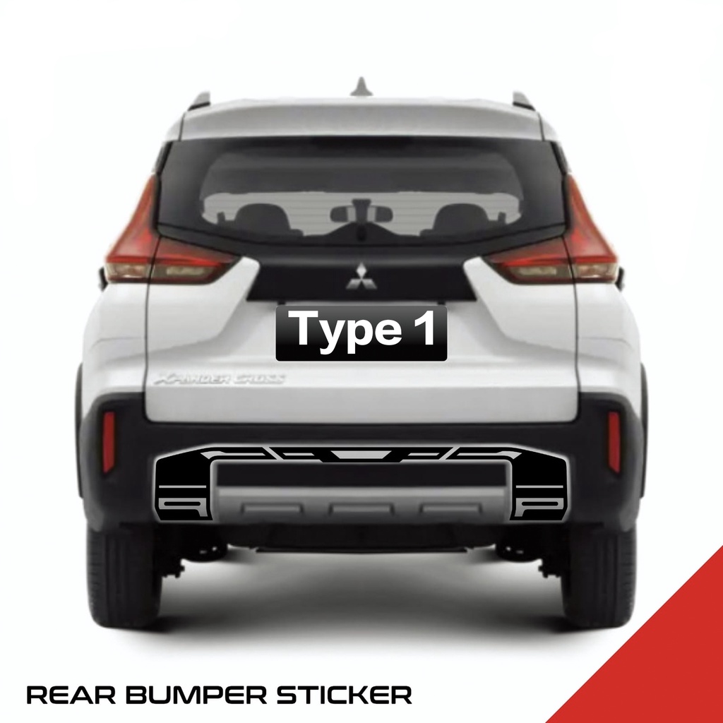Xpander CROSS REAR BUMPER STICKER | Shopee Philippines