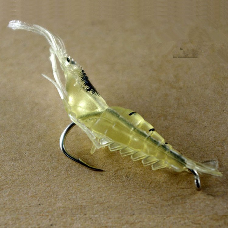 1.3g/5cm Soft Shrimp Bait Artificial Worm Fishing Lure With Hook
