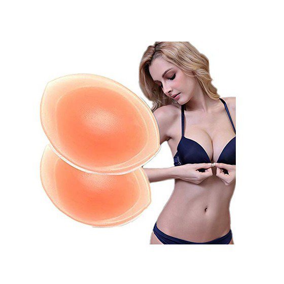 Lowest price】Thick Silicone Bra Inserts, Breast Gel Pads Chest Push Up
