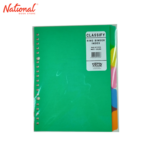 Veco Binder Divider Classify 5Pieces Pastel Color National Book Store ...