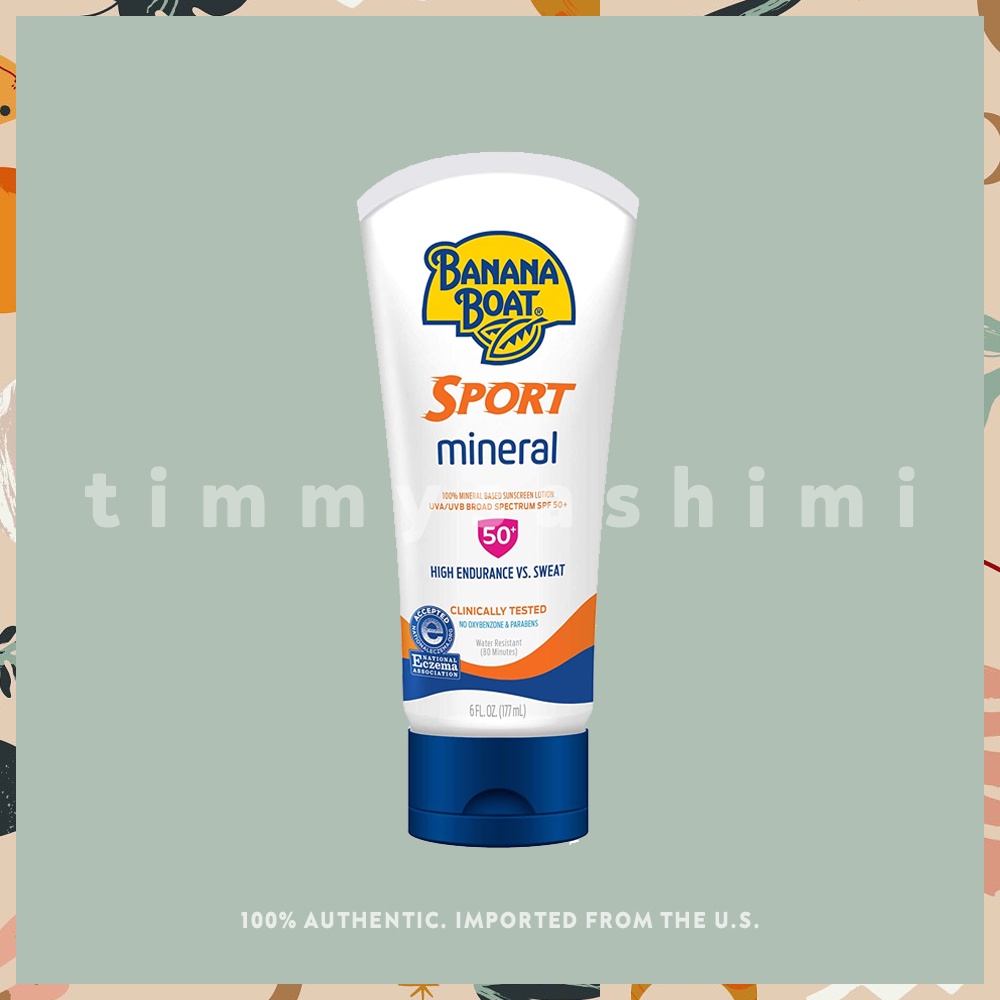 BANANA BOAT Sport 100 Mineral Sunscreen Lotion SPF50+ 177ml *Expiry