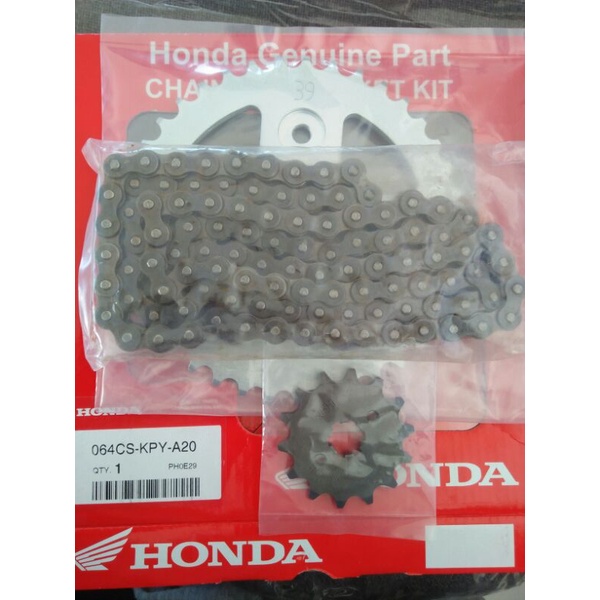 CHAIN & SPROCKET SET GENUINE (420 14T 39T )For XRM 125, RS 125