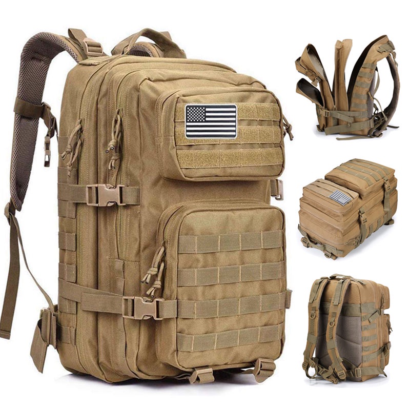 50L Large Military Capacity Man Army Tactical Backpacks Outdoor 3P ...