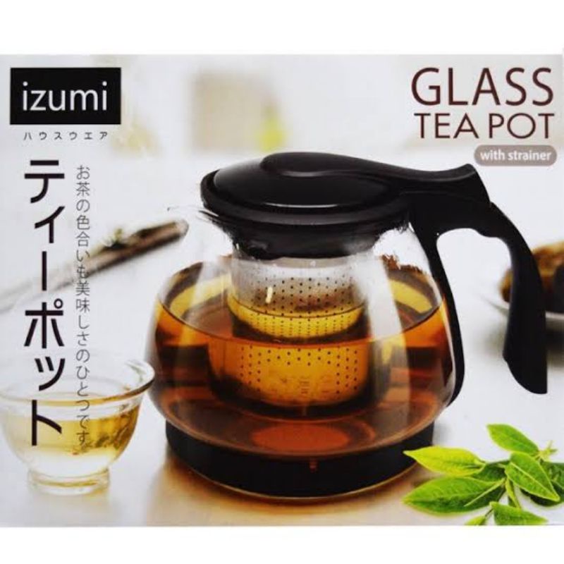 Japan Made Glass Tea Pot With Strainer Glass Teapot With Strainer