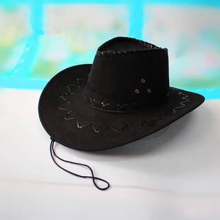 Christmas Cowboy Hat and Scarf Sequined Santa Wide Brim Hat for