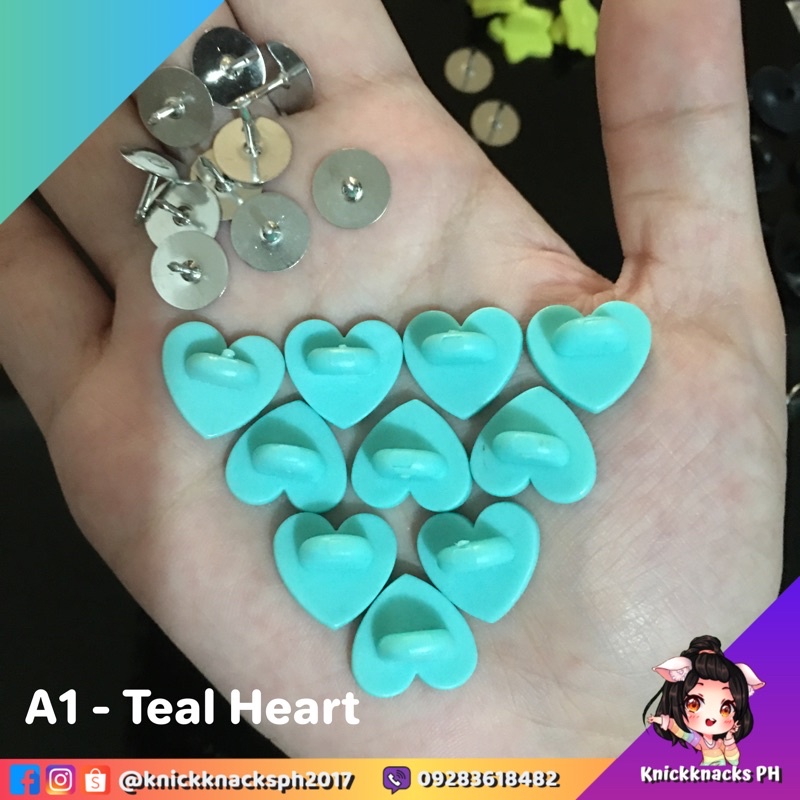 Heart Rubber Clutches / Lapel Pins / Pin Clutches / Pin Backings