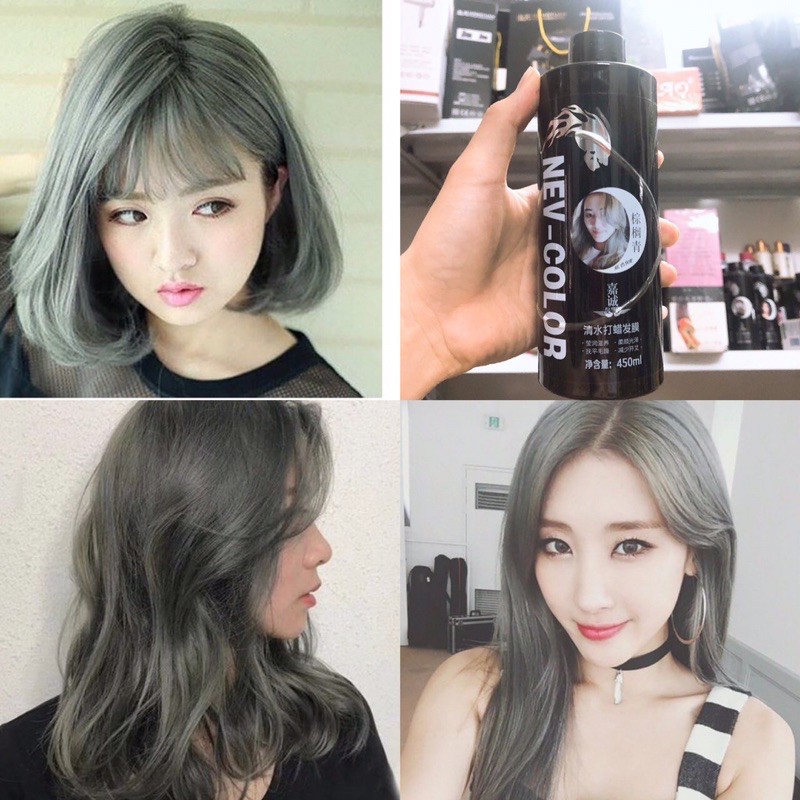 Korean Nev-Color 5D smoke moss hair dye 450ml bottle | Shopee Philippines