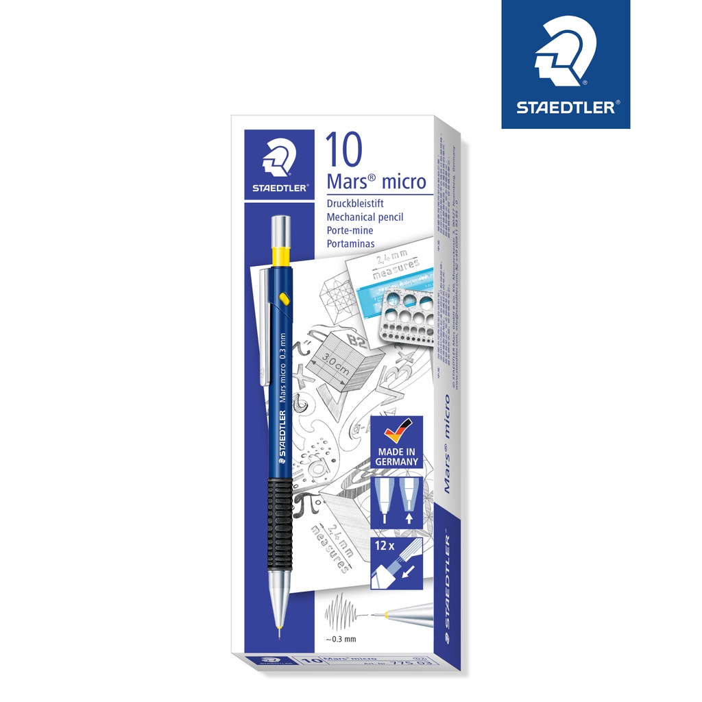 STAEDTLER MARS MICRO MECHANICAL PENCIL 775 BX | Shopee Philippines