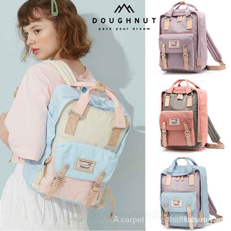 Spot In stock 19 Colors HK Doughnut Macaroon Classic 16L Backpack Classic School Bag Travel Backpac Shopee Philippines