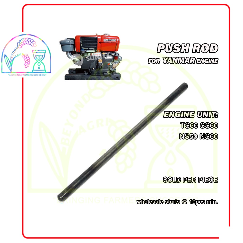 Push Rod pushrod for Yanmar Diesel Engine TS60 SS60 NS50 NS60 sold per