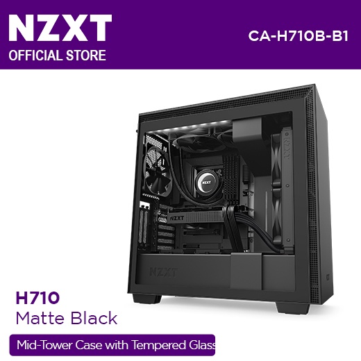 NZXT CA-H710B-B1 /BR/W1 H710 | Mid Tempered Glass Tower Gaming Chassis ...