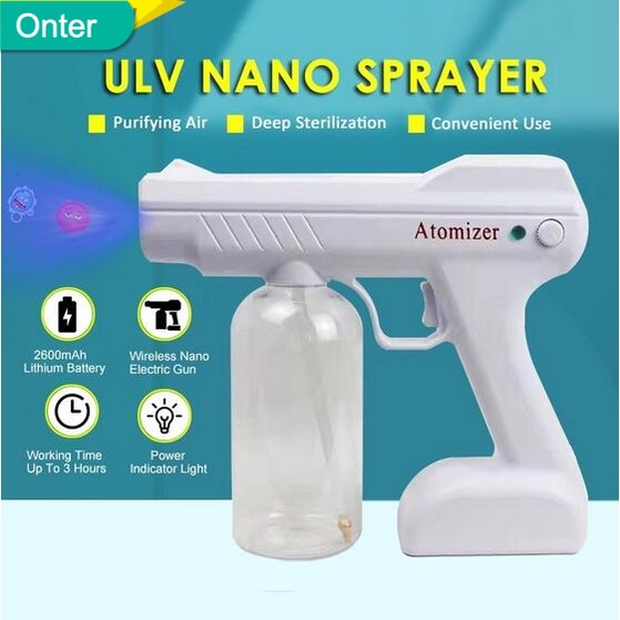 WXP4 800ML wireless fogging machine blue light spray gun disinfectant