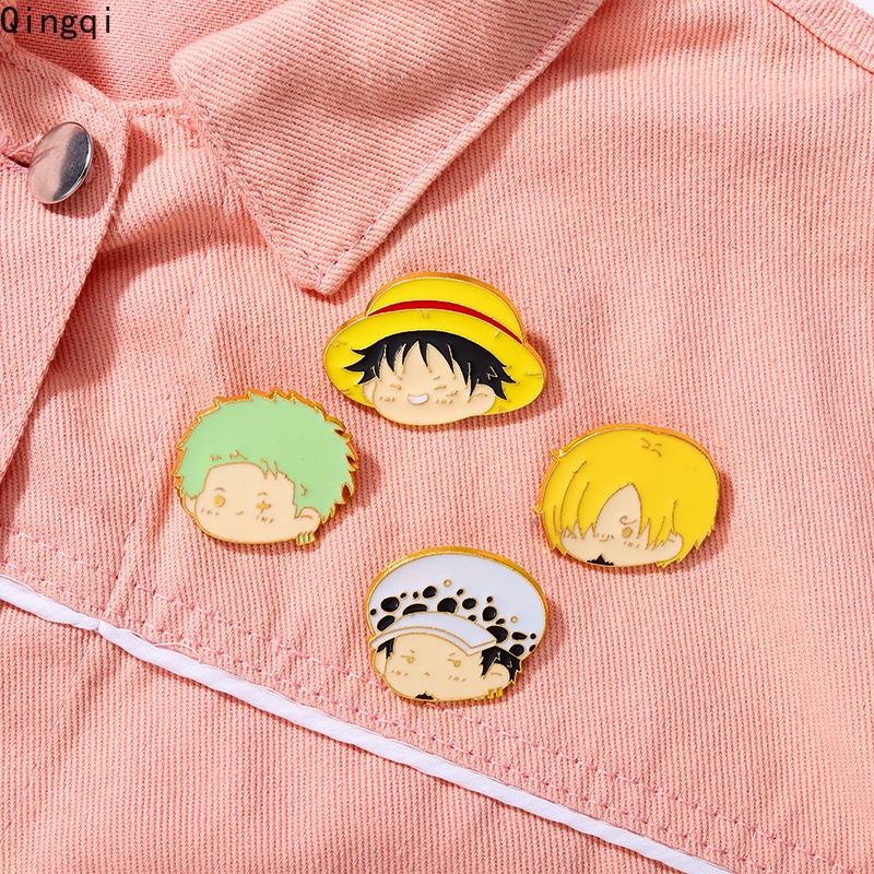 One Piece Enamel Pins Cute Anime Characters Brooch Badges Clothes Lapel