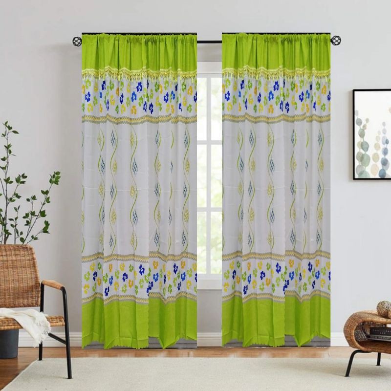 Sheering Curtain Good Quality Simple Curtain Without Ring Kurtina ...