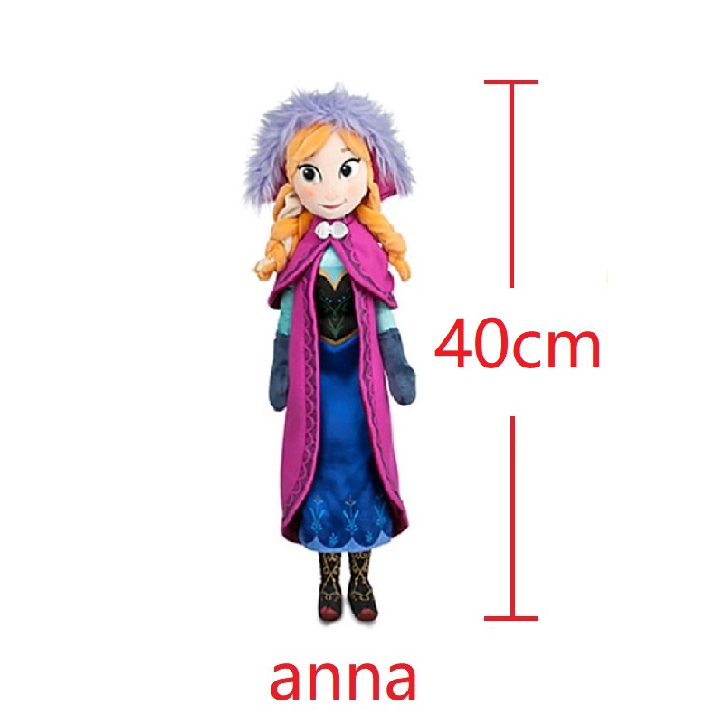 50cm Frozen Fever Elsa And Anna Stuff Plush Doll Disney Snowman Lizard ...