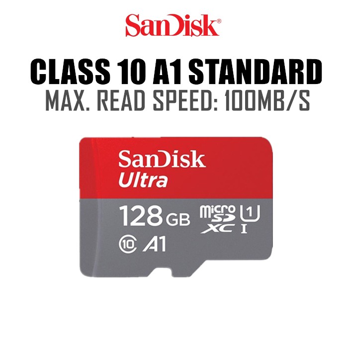 A1 Memory Card Class 10 100MB/s SD Card 16GB/32GB/64GB/128GB TF Crad