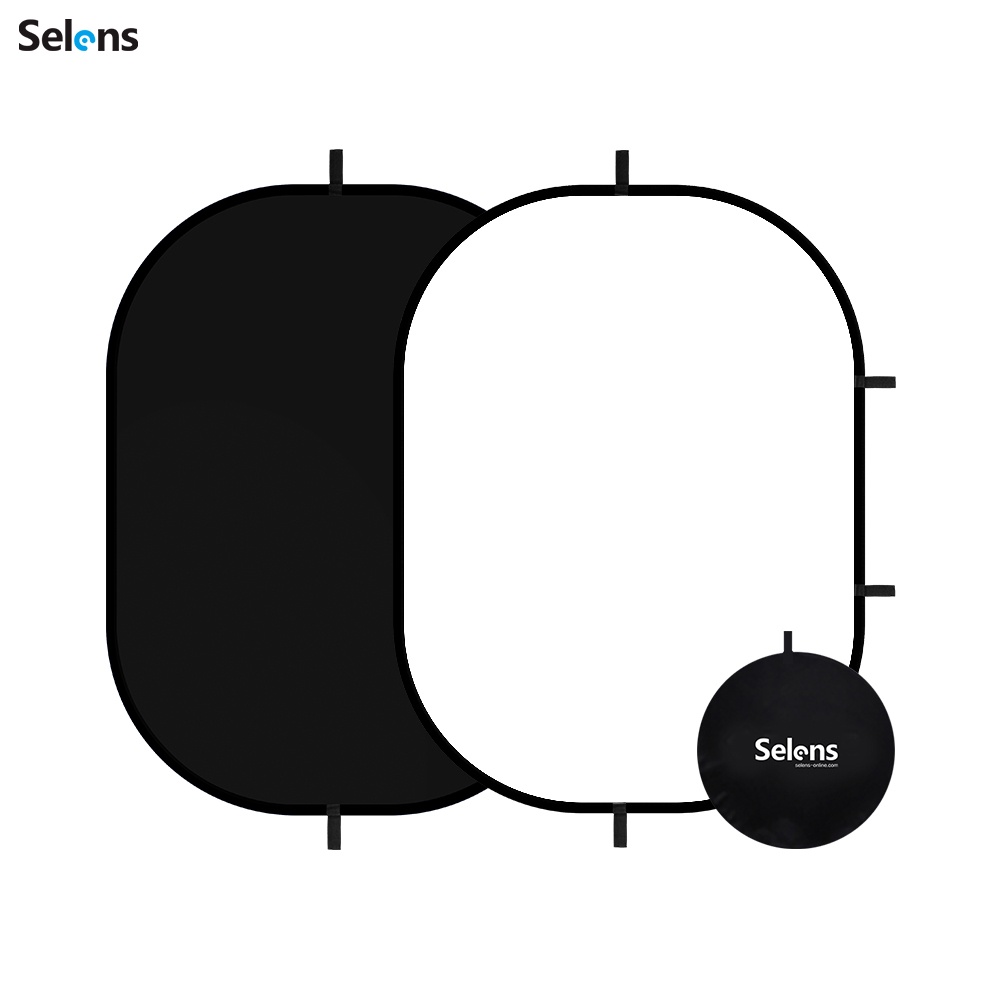 Selens Black White Background Photography Photo Video Backgdrop ...