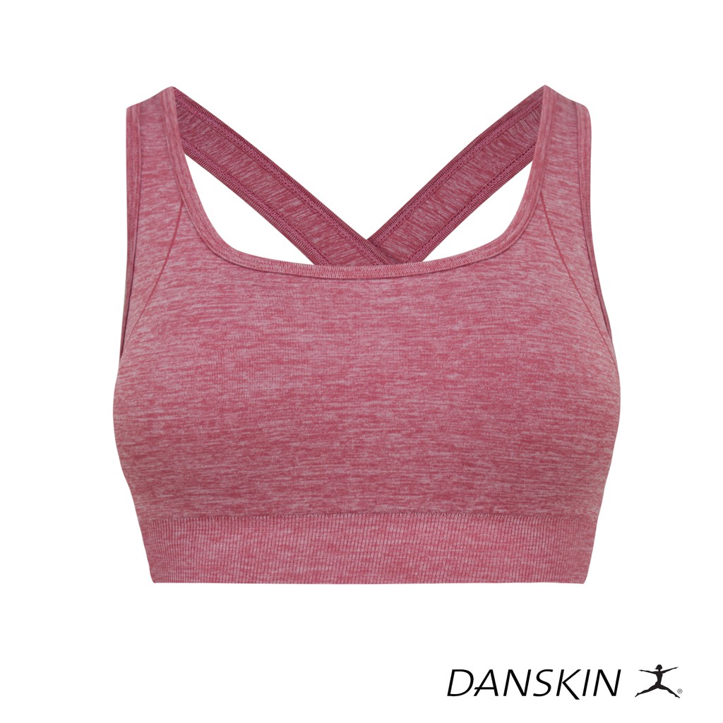 Danskin Seamless Medium Impact Crop Top Sports Bra for Gym Training  Athleisure Women Activewear