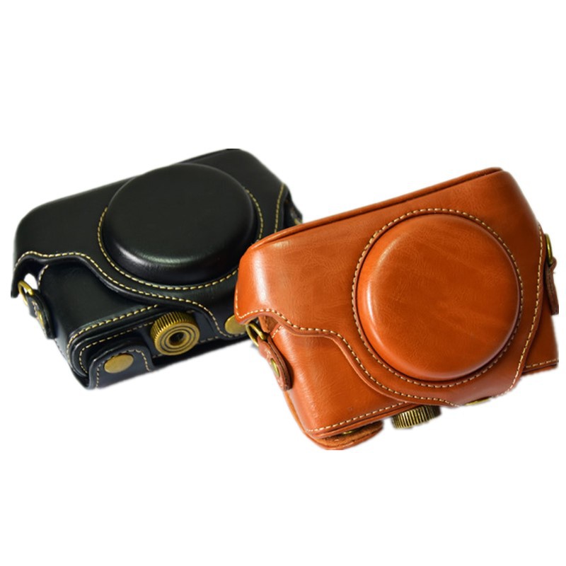Pu Leather Camera Case Bag For Sony DSC-RX100M5 RX100 V With Shoulder ...