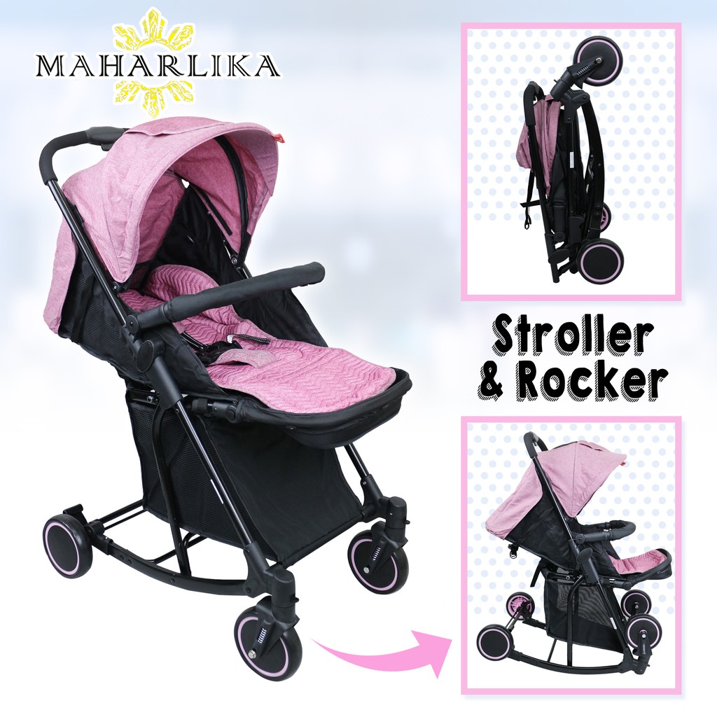 Maharlika Folding Convertible baby stroller rocker for baby 0 to 3 years old T609 Shopee