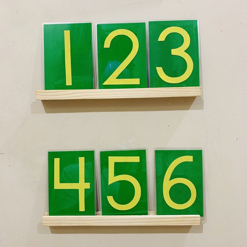 Montessori Sandpaper Numbers (Handmade) Shopee Philippines