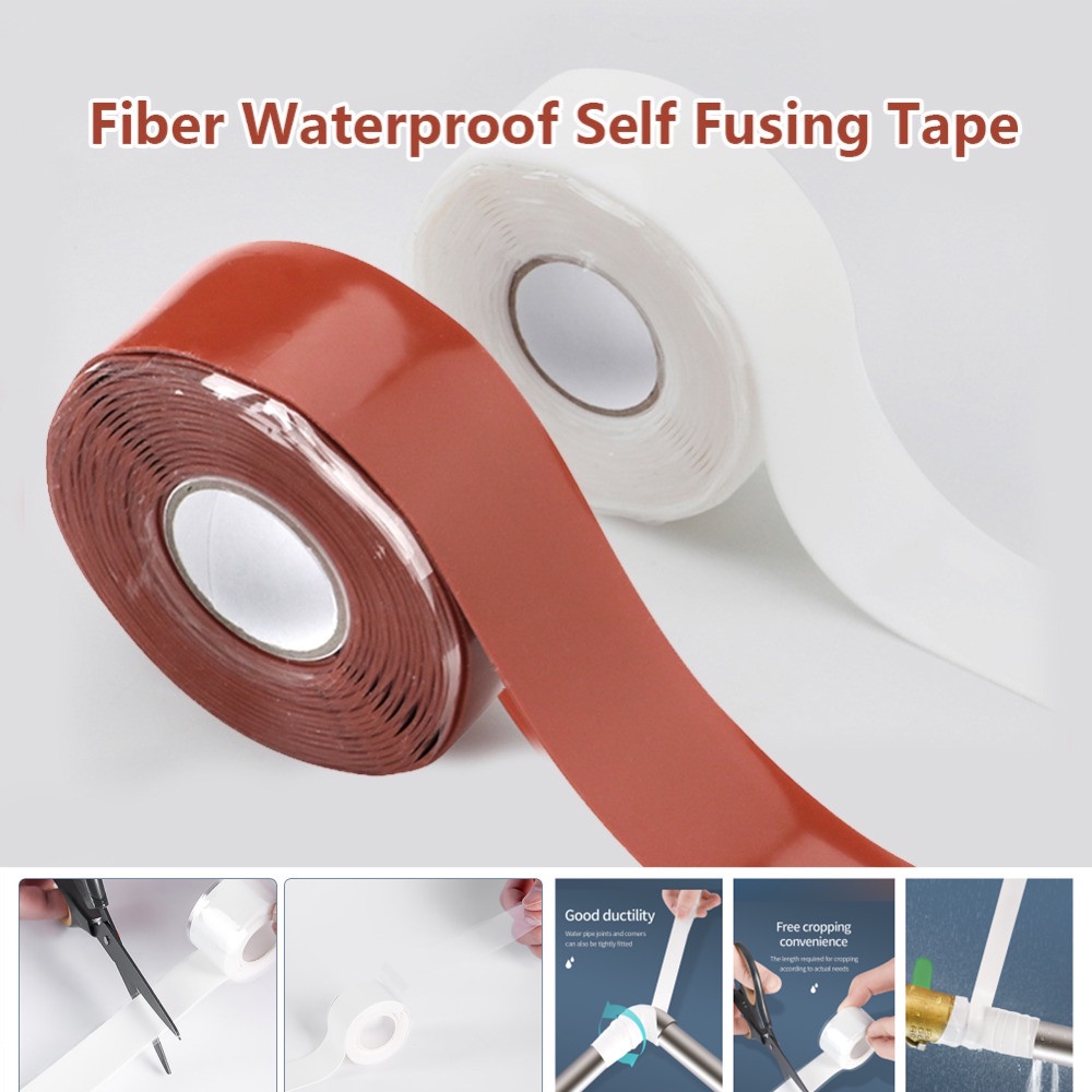 Powerful Magical Black Self-adhesive Silicone Repair Tape Fiber 