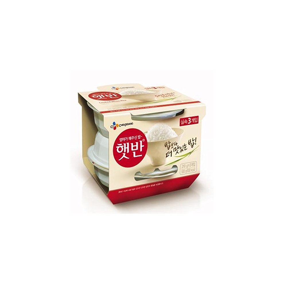 Korean CJ Instant White Rice, Block 3 Boxes Of 210g | Shopee Philippines