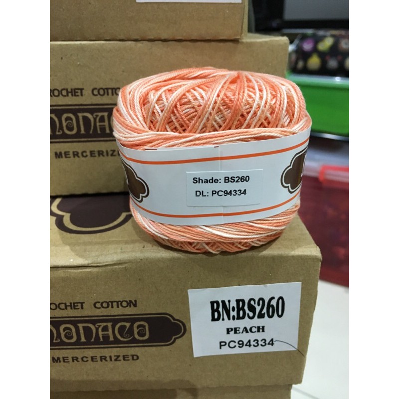 Monaco Crochet Thread Shaded Color 3ply Shopee Philippines